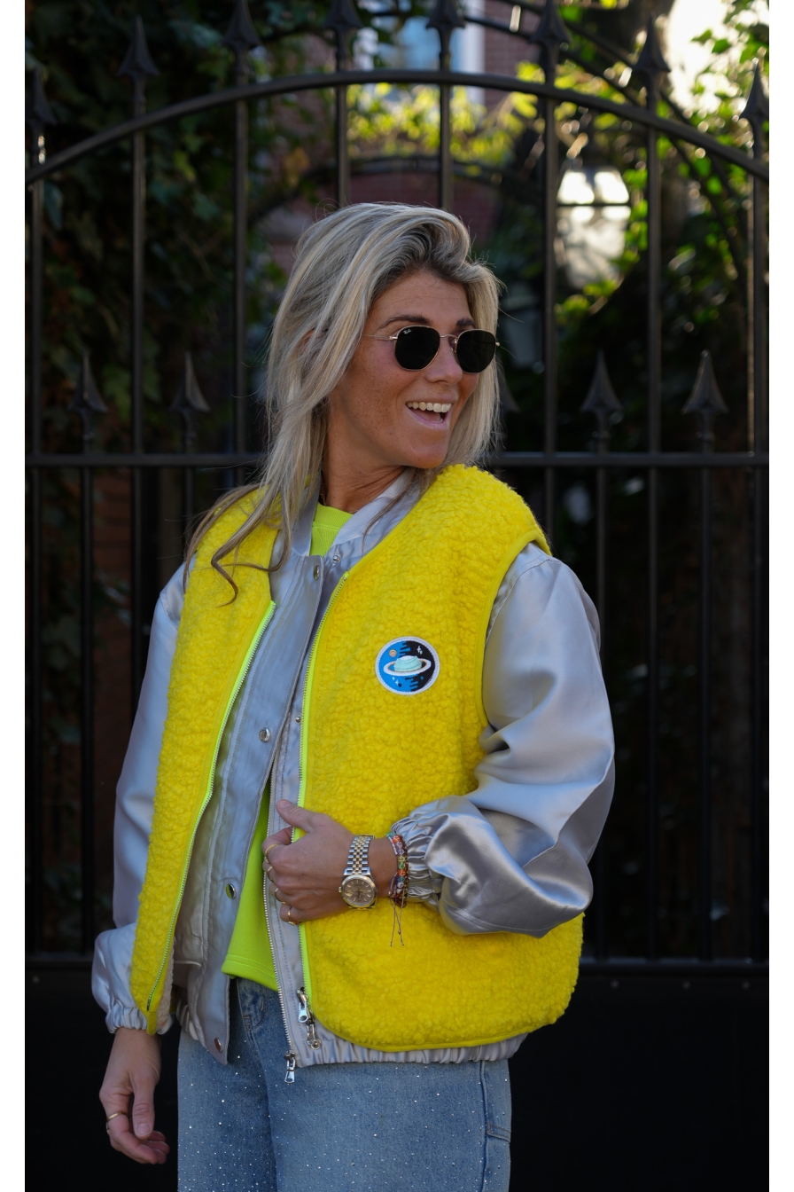 Gilet Reversible Saturnus Geel