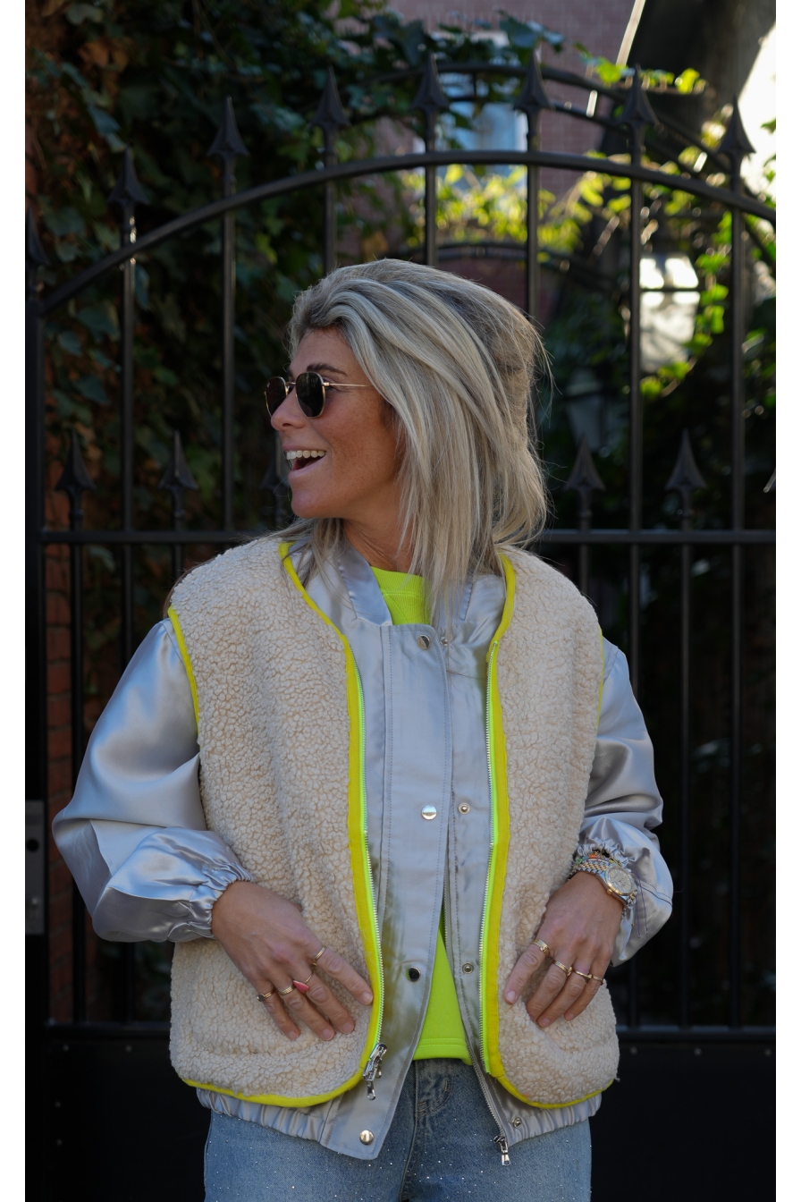 Gilet Reversible Saturnus Geel