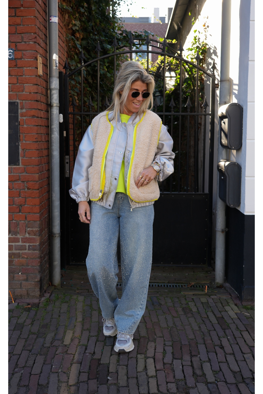 Gilet Reversible Saturnus Geel