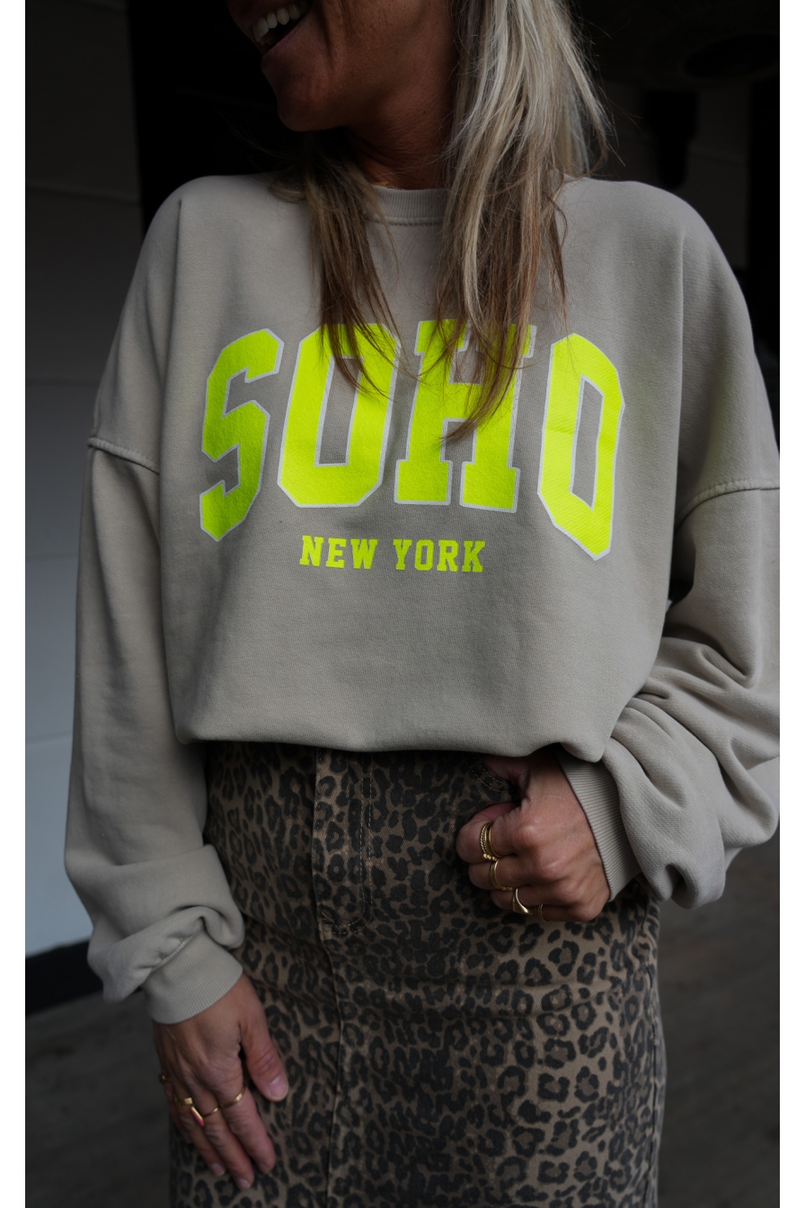 Sweater SOHO Beige - Lime