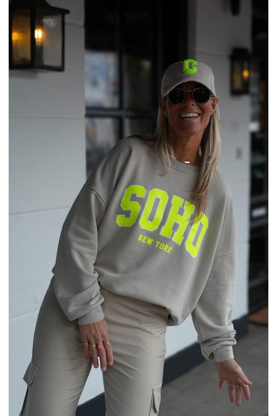 Sweater SOHO Beige - Lime