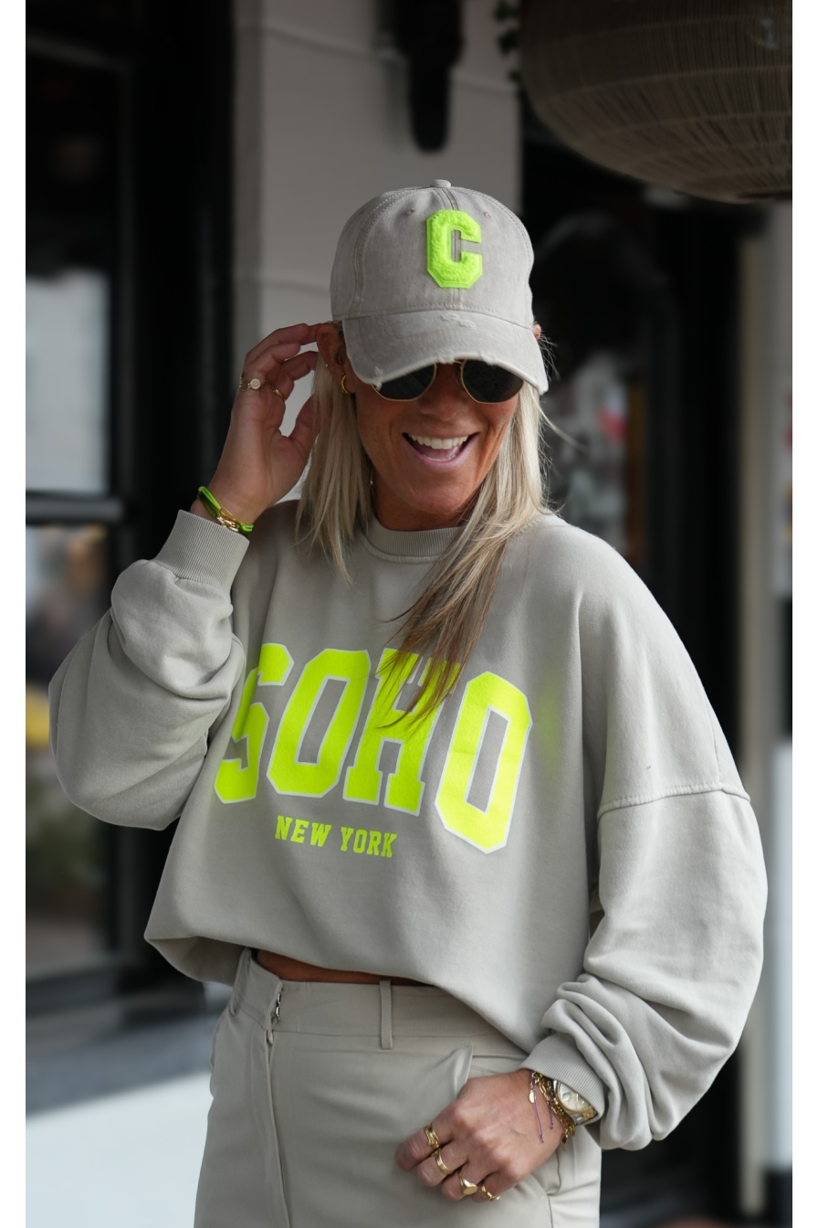Sweater SOHO Beige - Lime