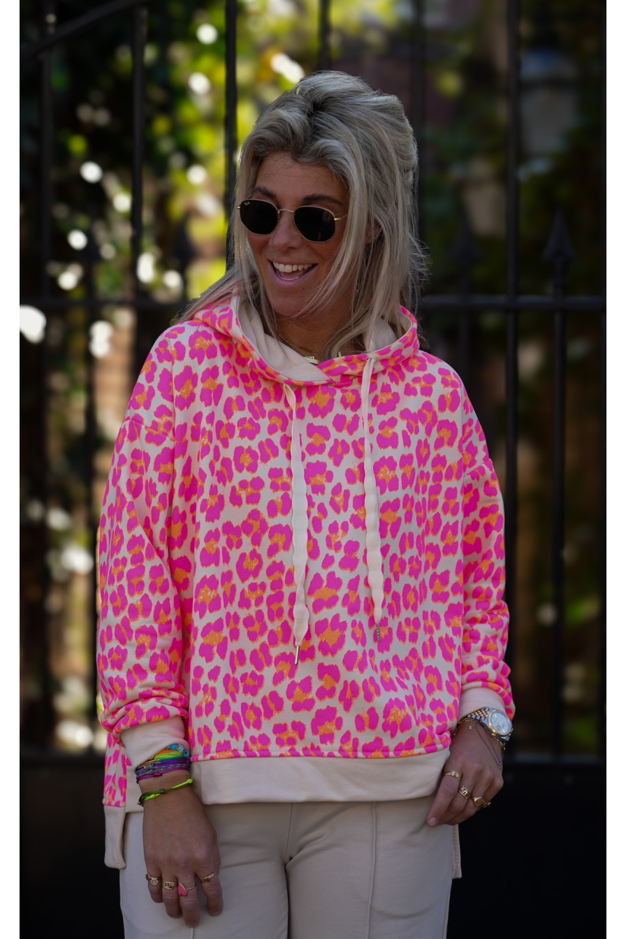 Hoody Fuchsia Leopard