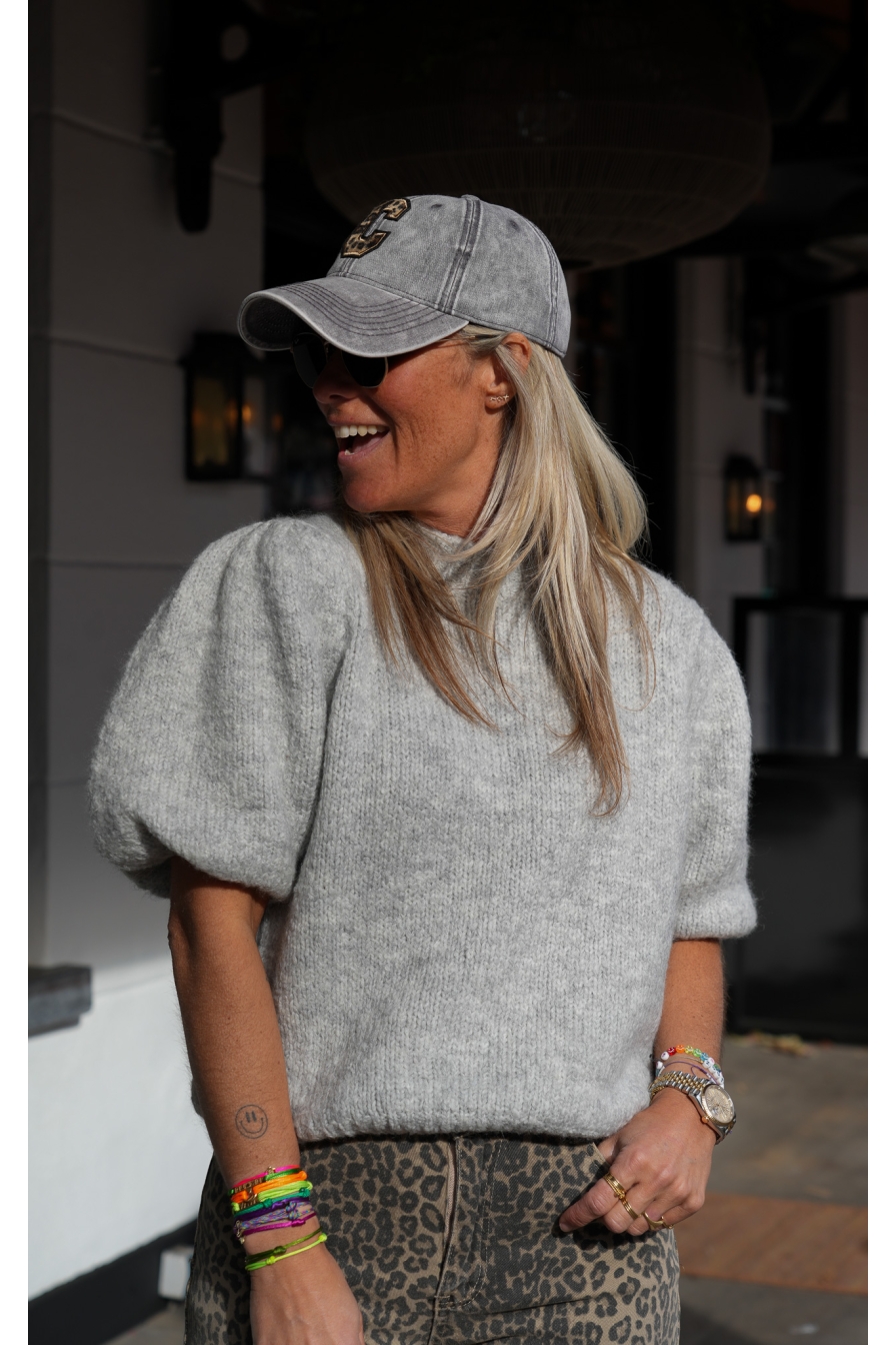 Cap C Stone Washed Grijs/Blauw