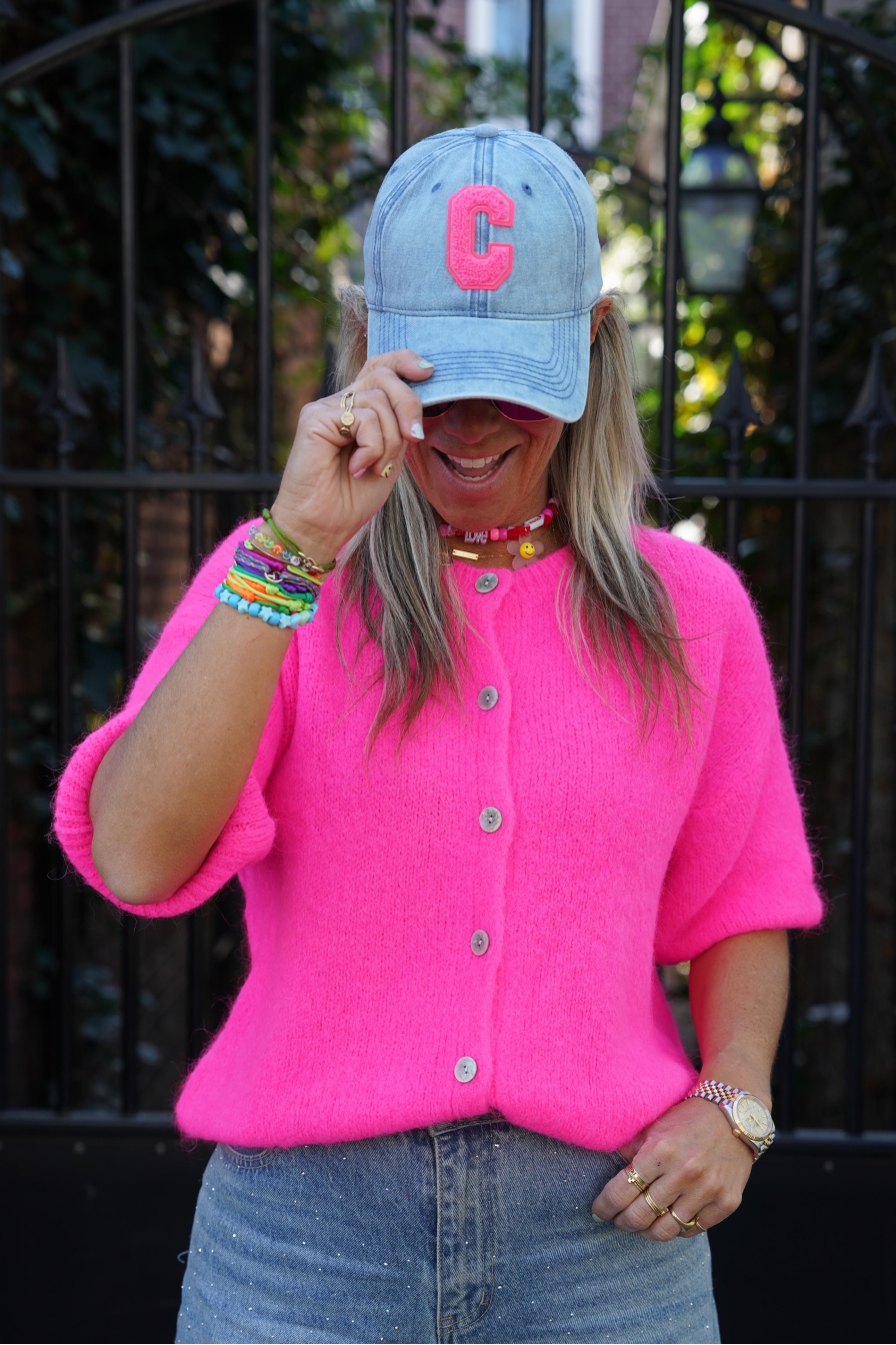Cap C Denim Fuchsia
