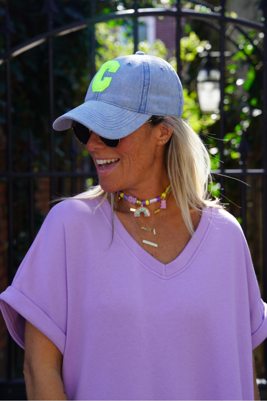 Cap C Denim Neon