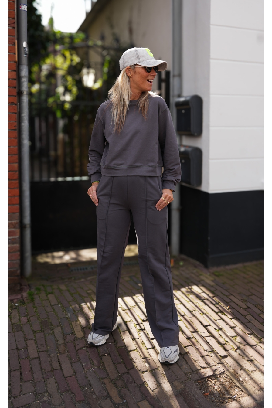 Sweat Pantalon Simone Donkergrijs