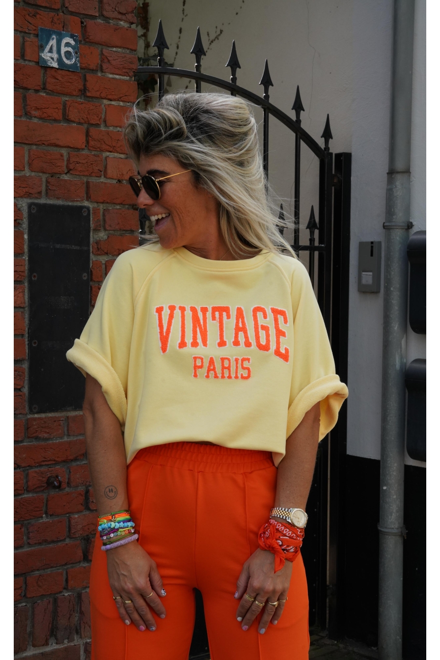 Sweater Vintage Paris Geel