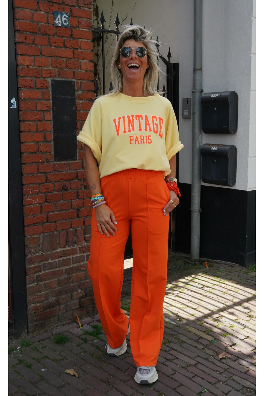 Sweater Vintage Paris Geel