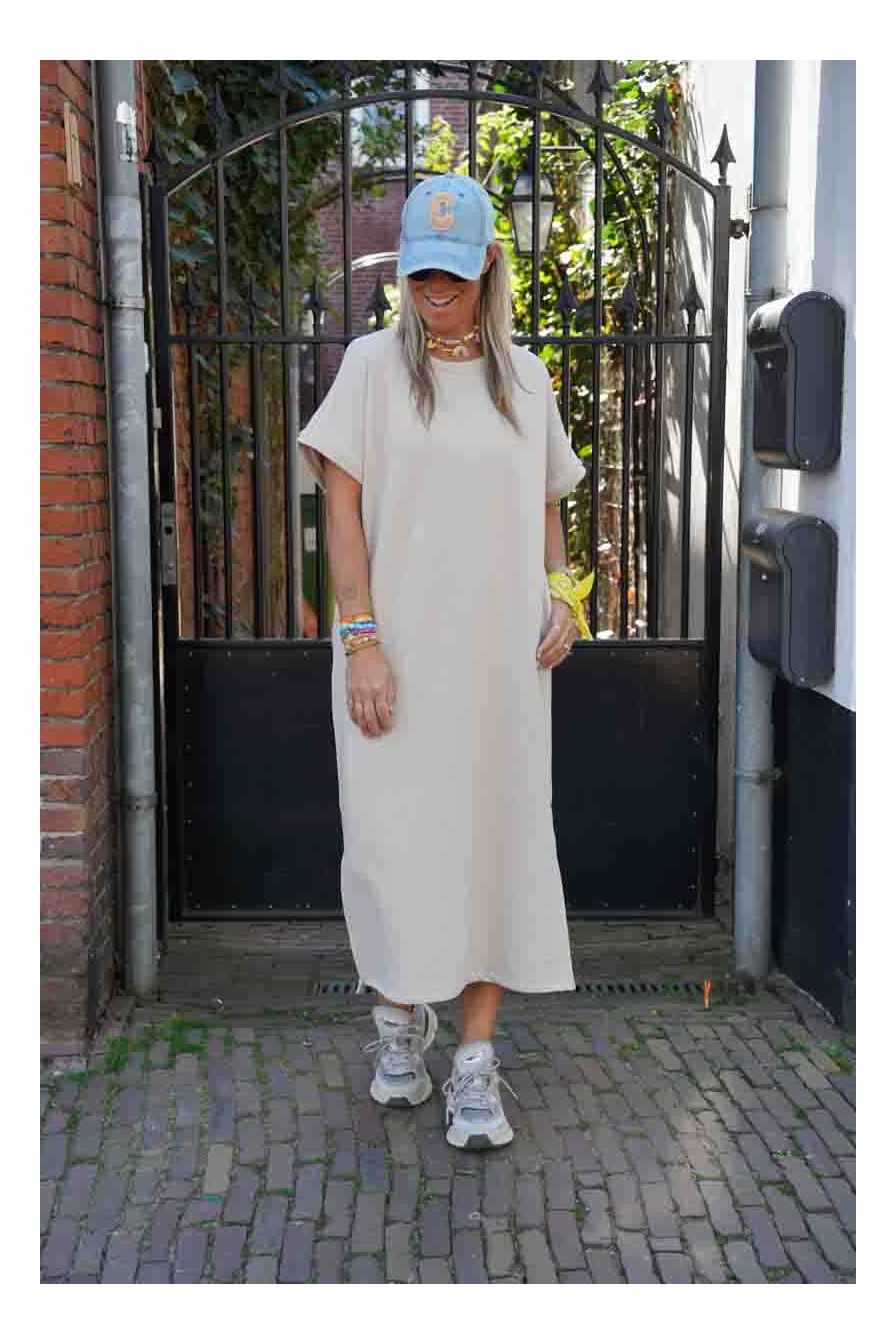 Sweatdress Veronique Beige