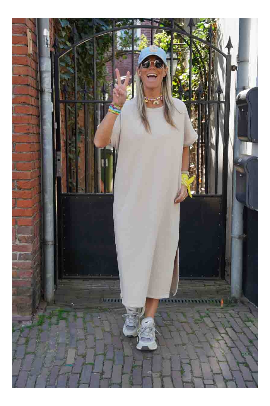 Sweatdress Veronique Beige
