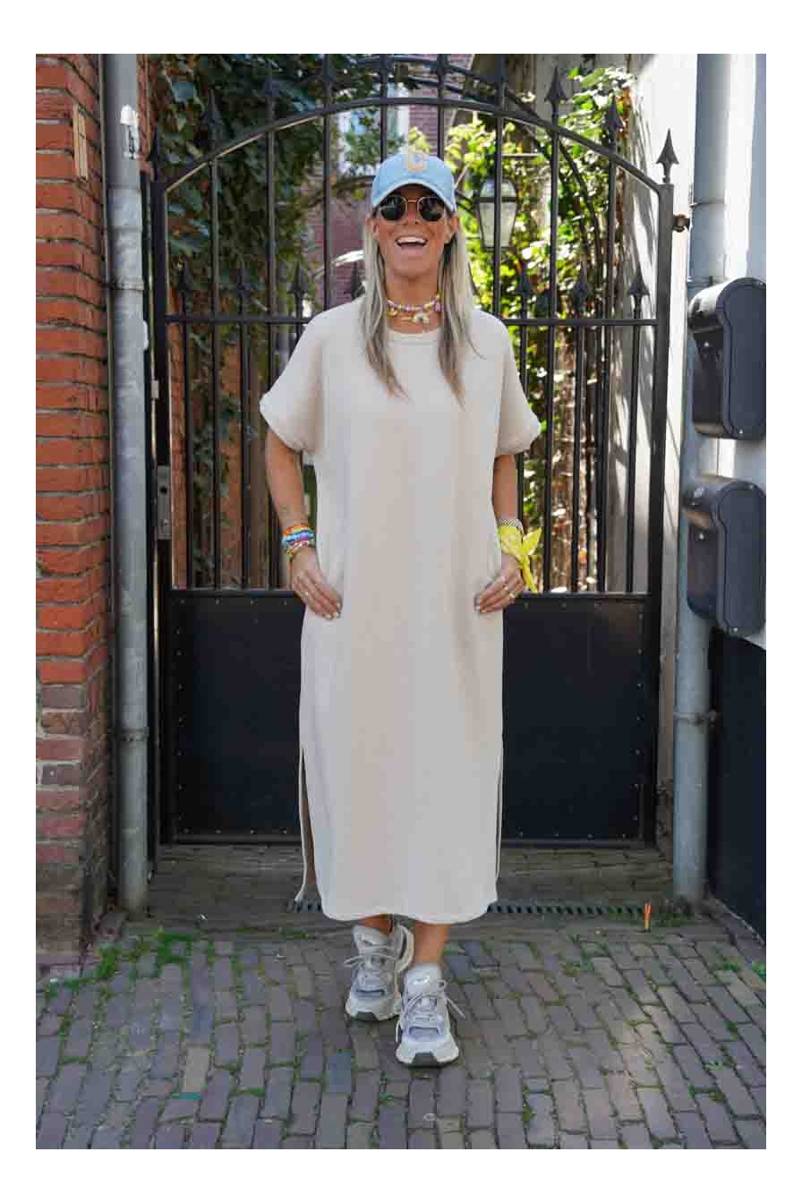 Sweatdress Veronique Beige
