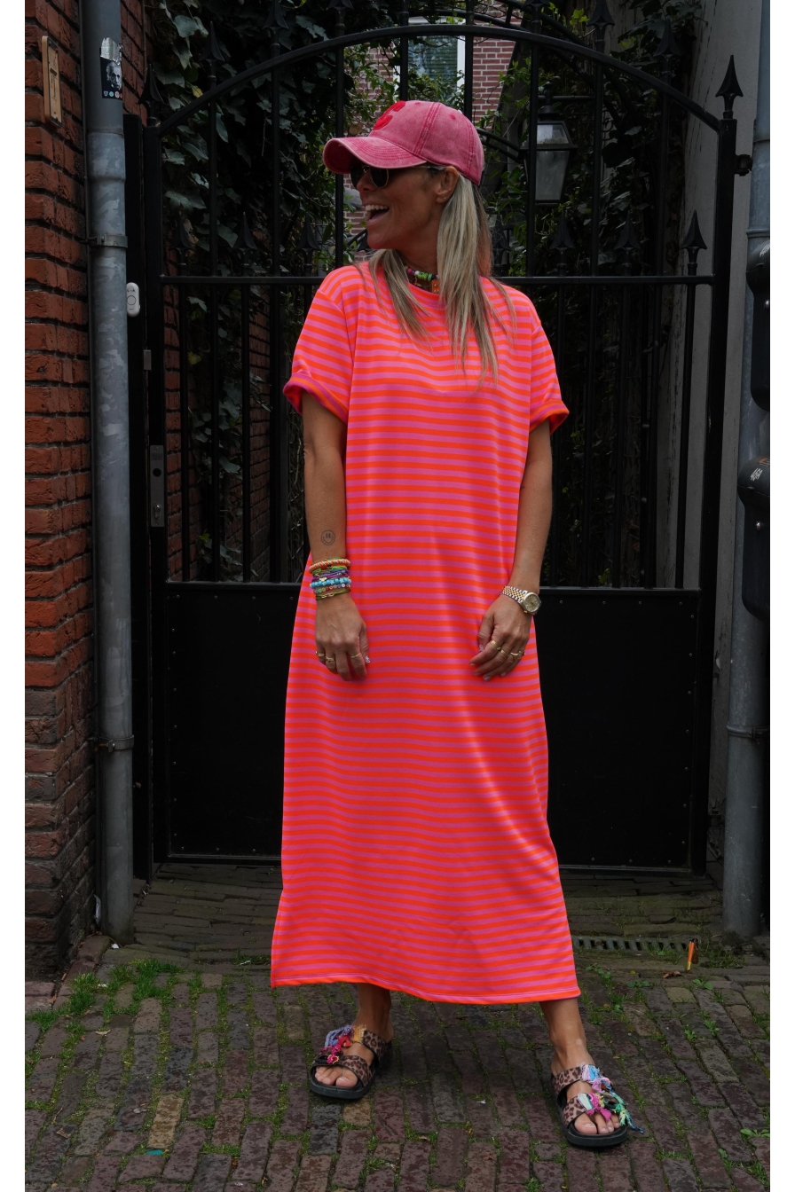 Dress Dunya Lila Oranje