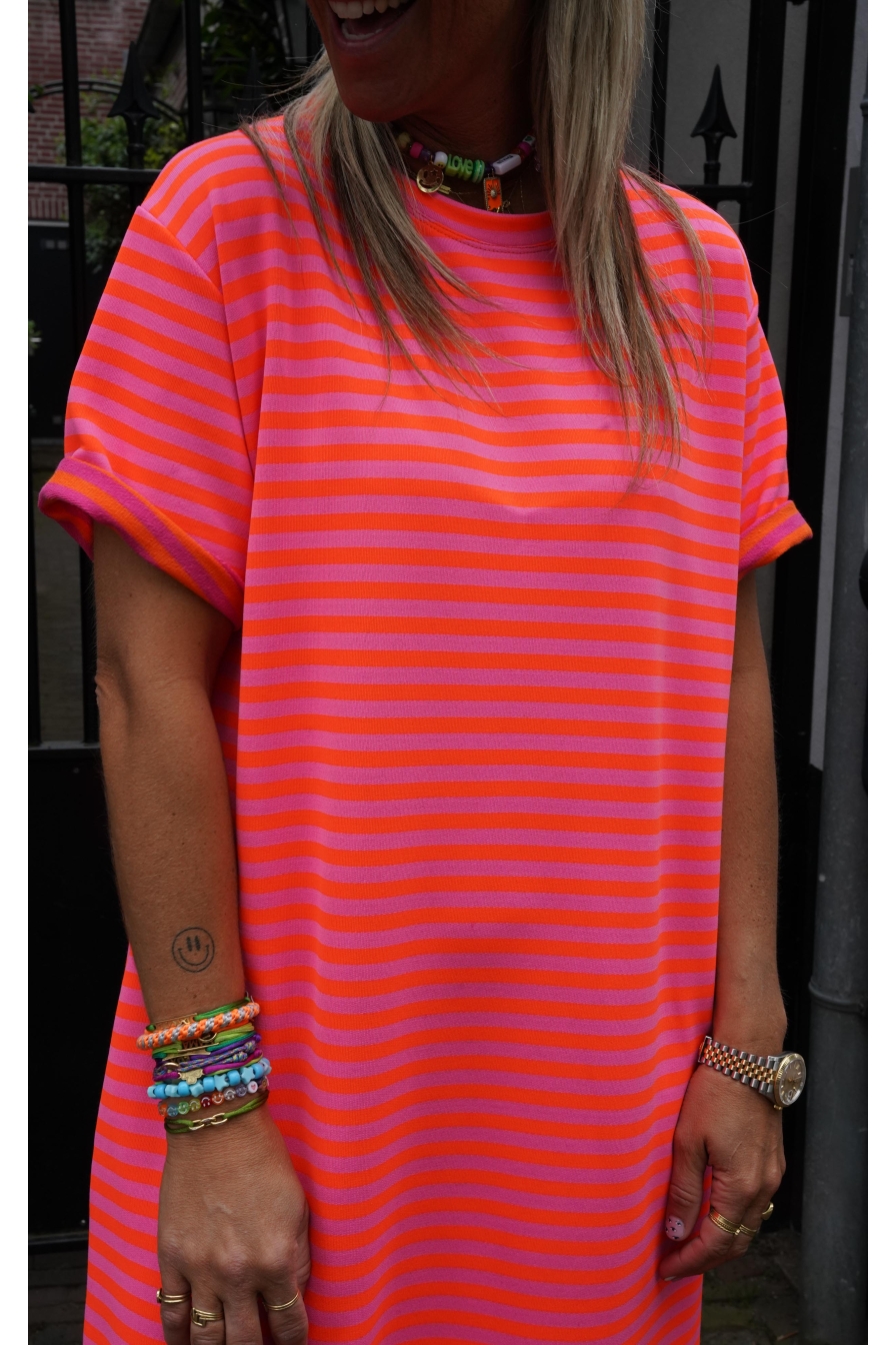 Dress Dunya Lila Oranje