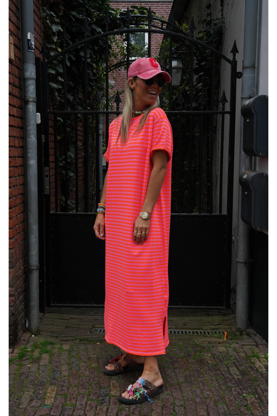 Dress Dunya Lila Oranje