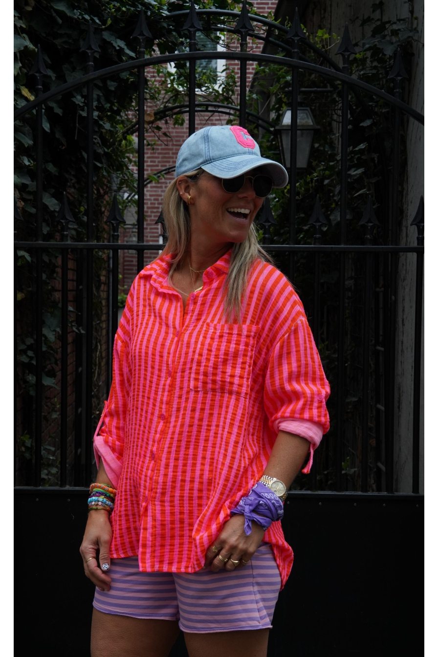 Blouse Cala XoXo Oranje-Fuchsia