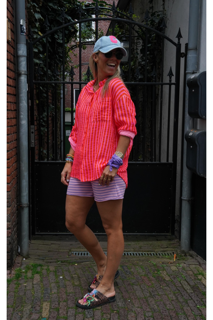 Blouse Cala XoXo Oranje-Fuchsia