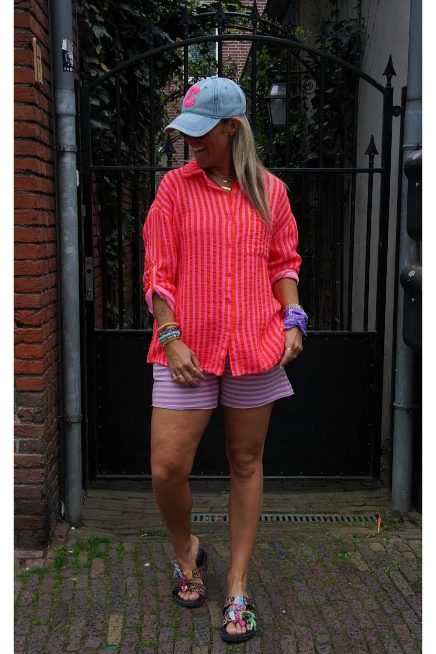 Blouse Cala XoXo Oranje-Fuchsia