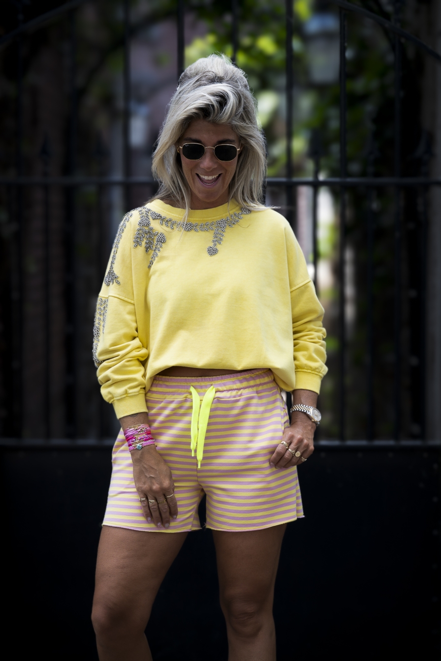 Short Louise Lila - Geel