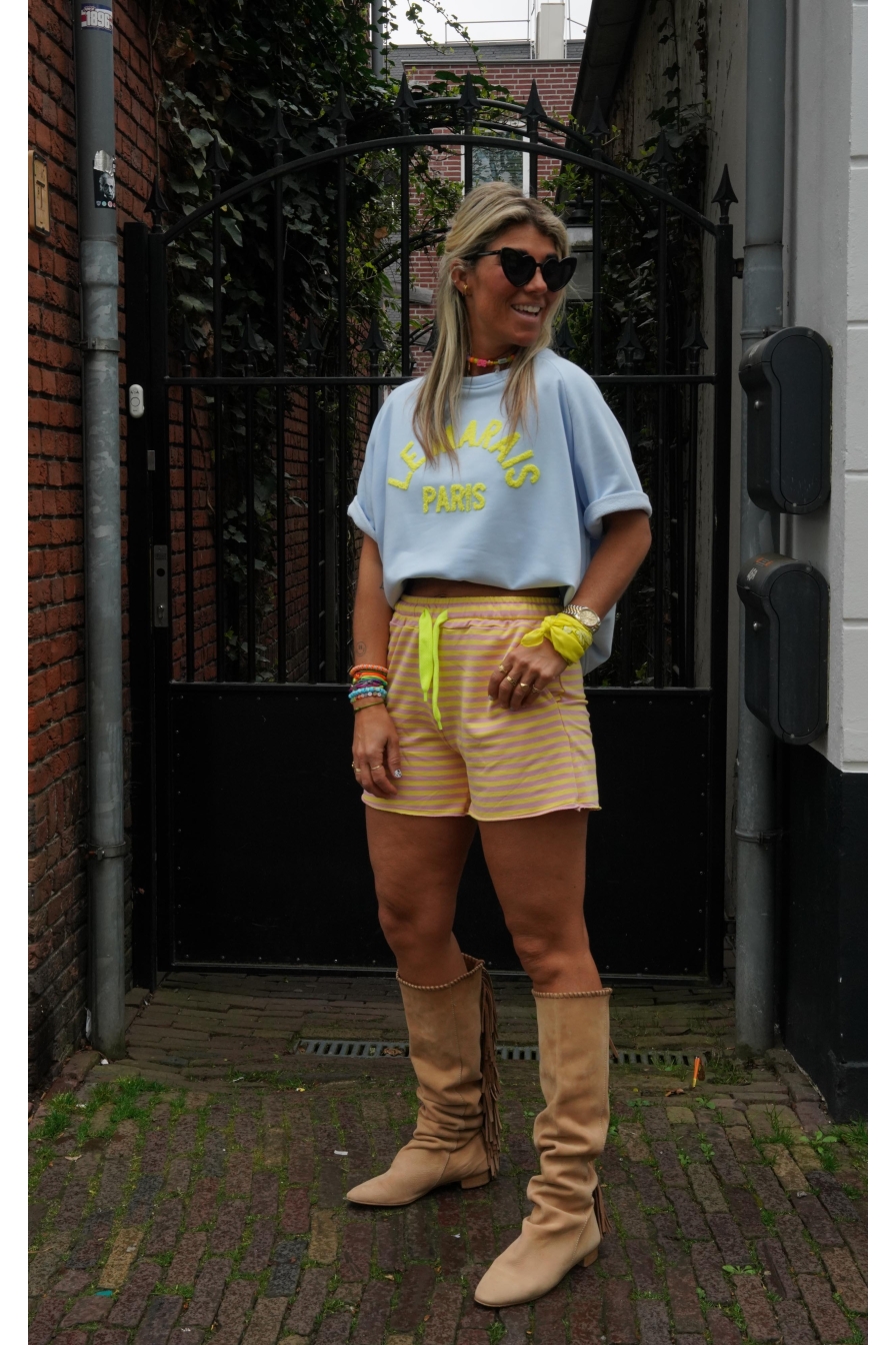 Short Louise Lila - Geel
