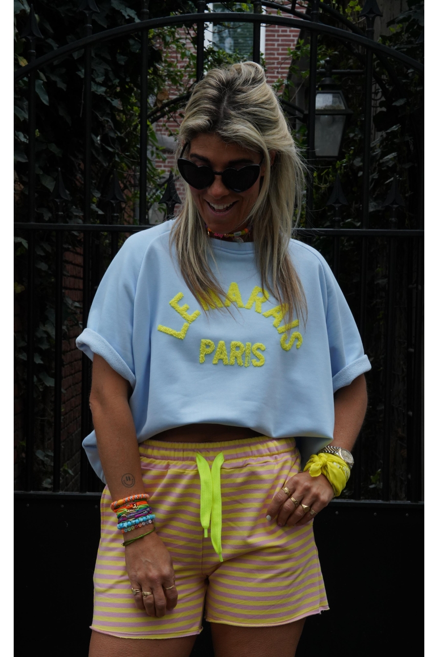 Short Louise Lila - Geel