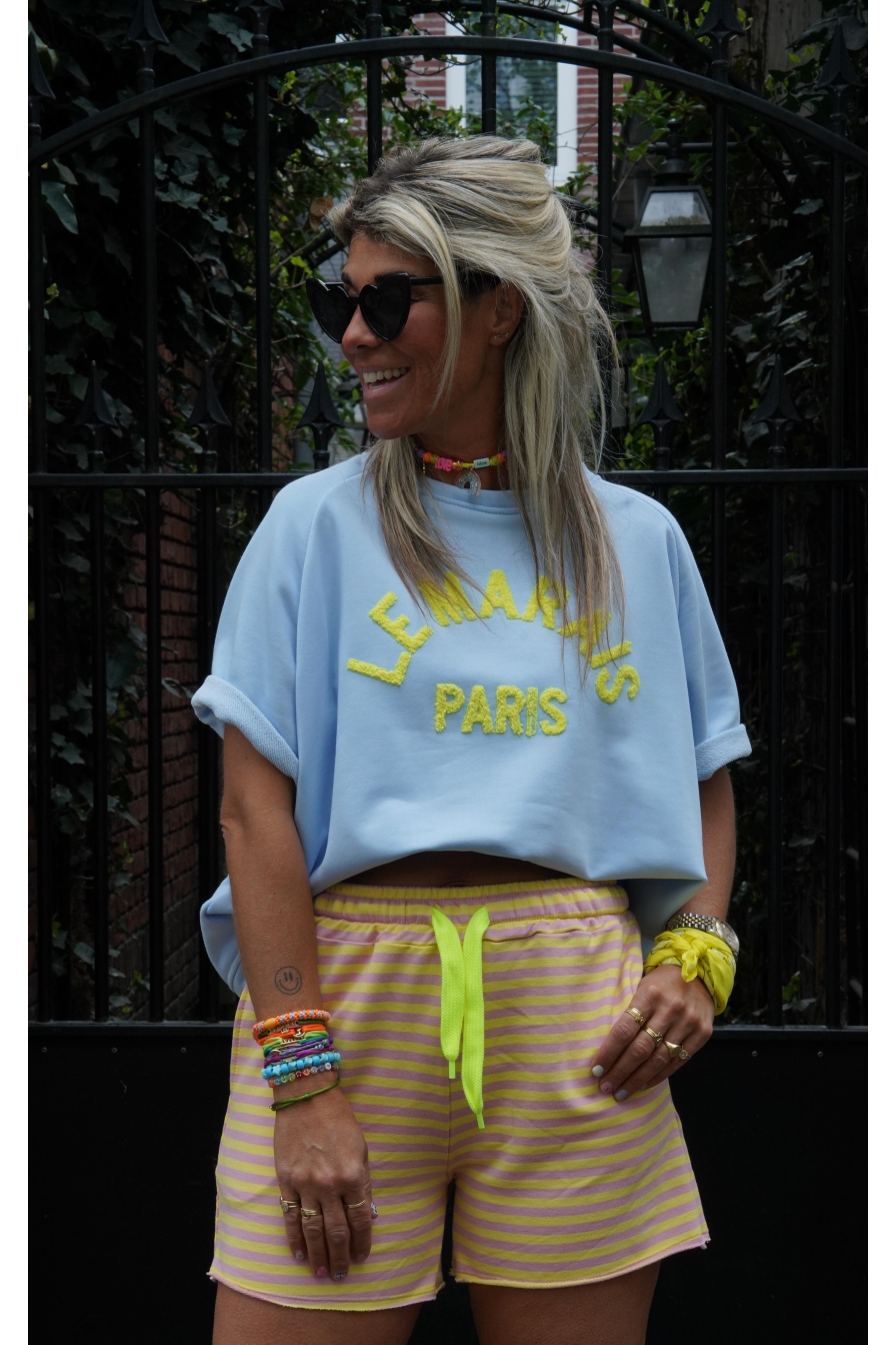 Short Louise Lila - Geel