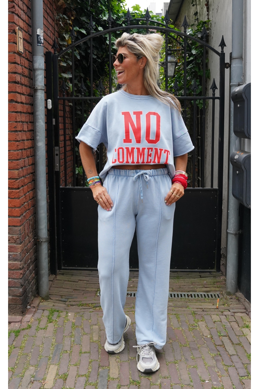 Lange Set No Comment Blauw