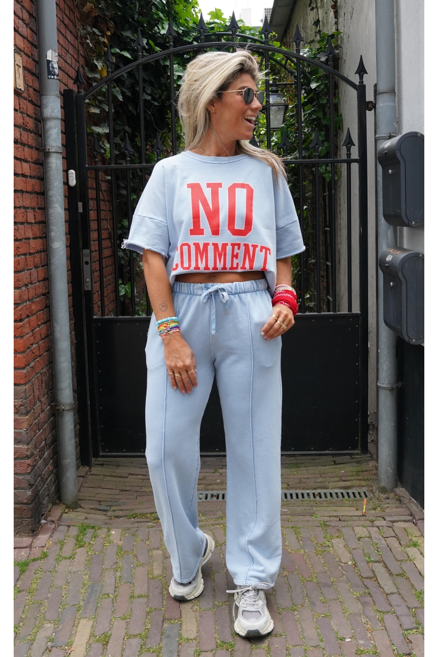 Lange Set No Comment Blauw