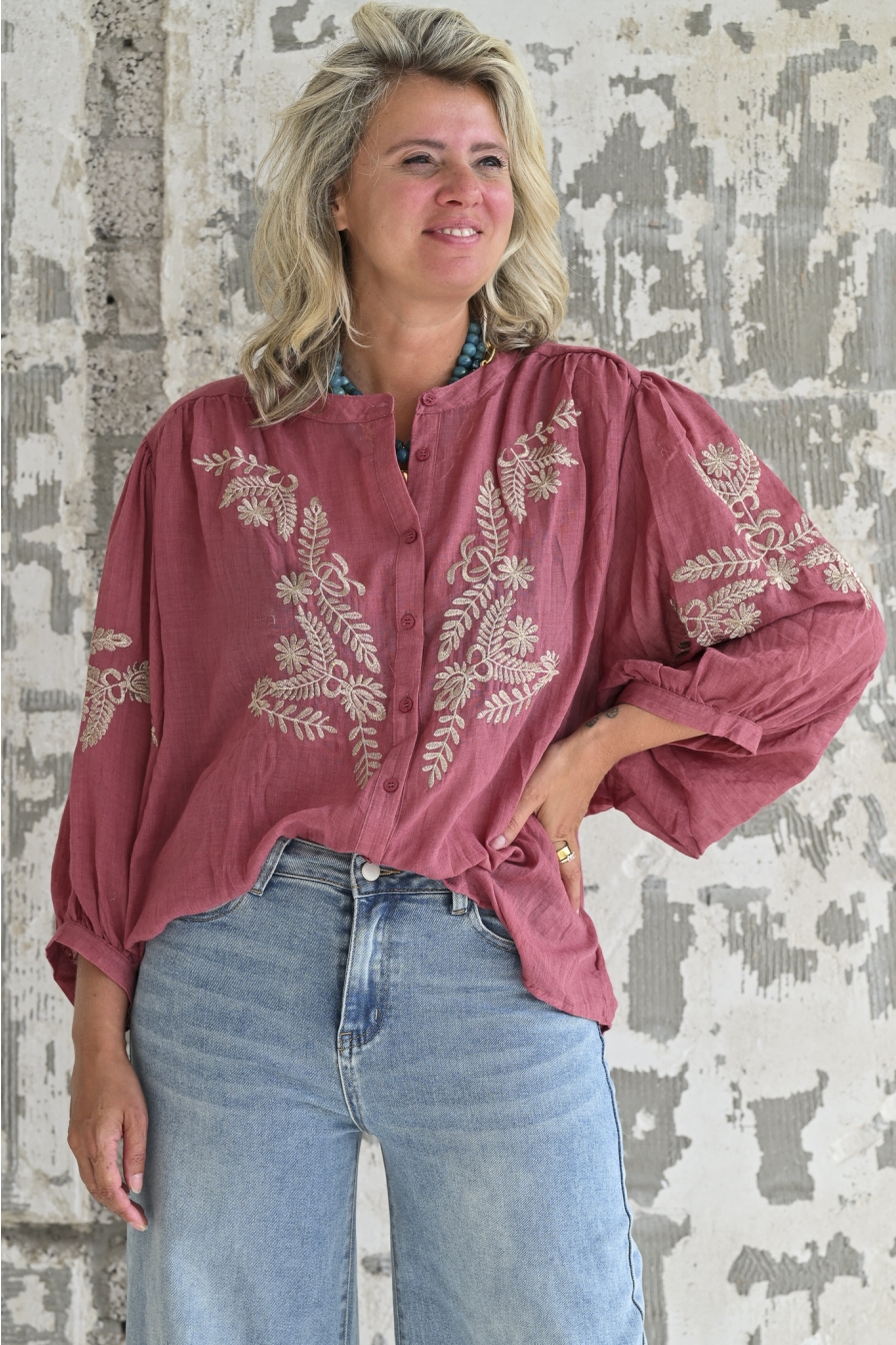 Blouse Vera Bordeaux