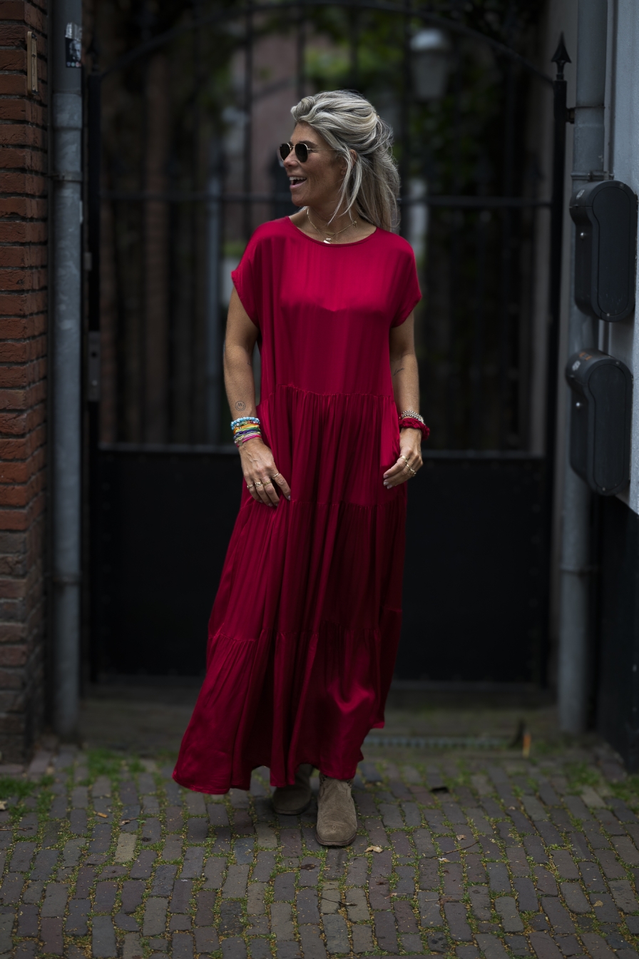 Dress Faya Bordeaux