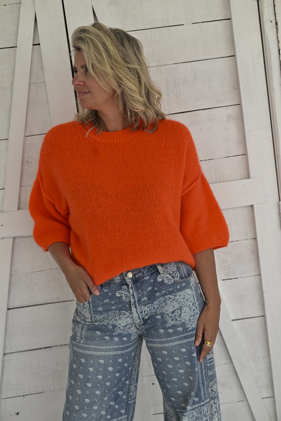 Alpaca Trui Milou Oranje