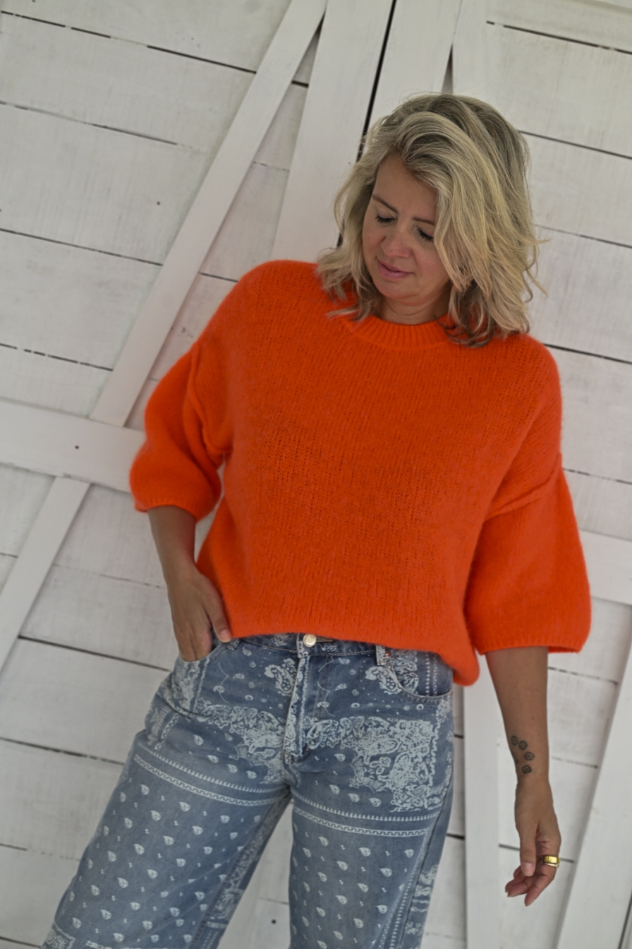 Alpaca Trui Milou Oranje