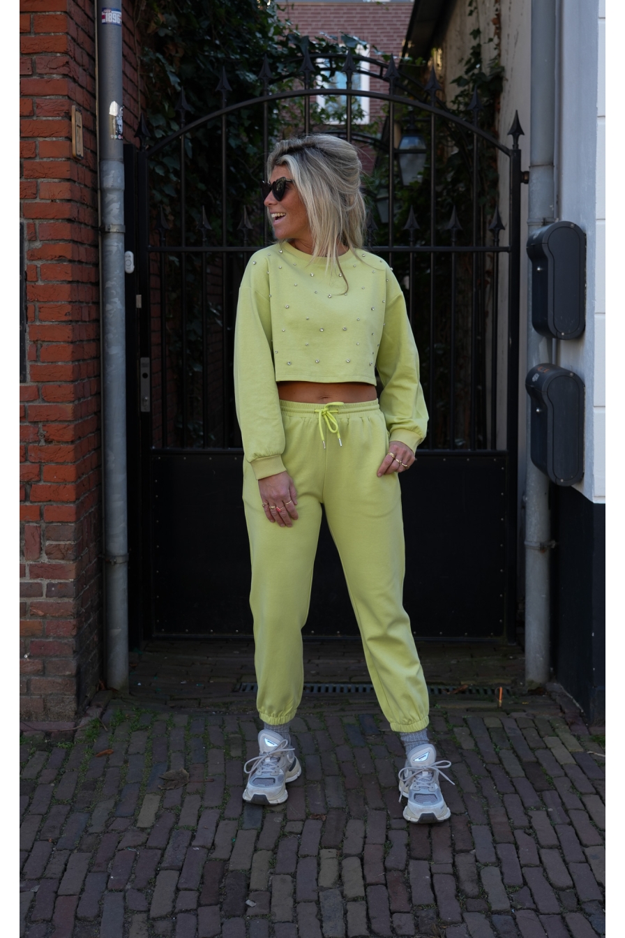 Joggingbroek Triple Bies Lime
