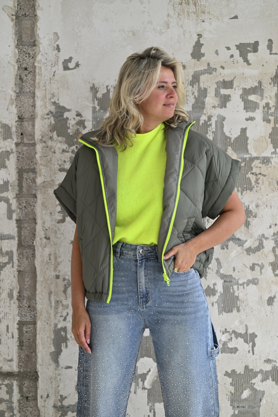 Bodywarmer Melie Mosgroen