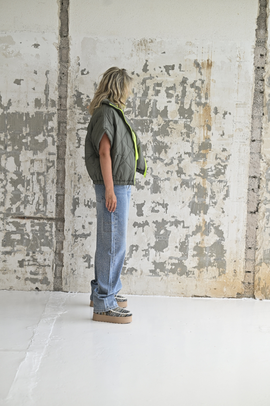 Bodywarmer Melie Mosgroen