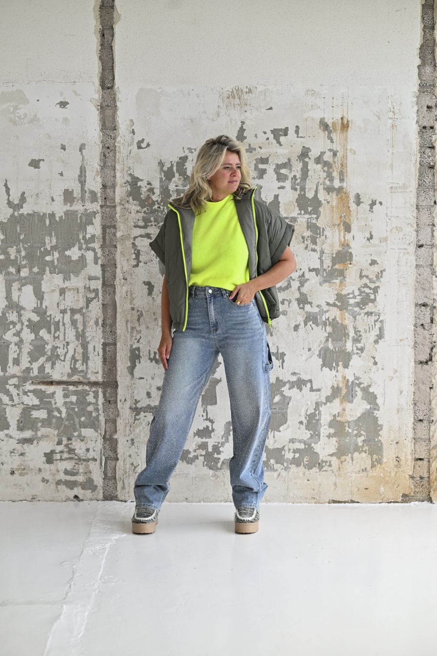 Bodywarmer Melie Mosgroen