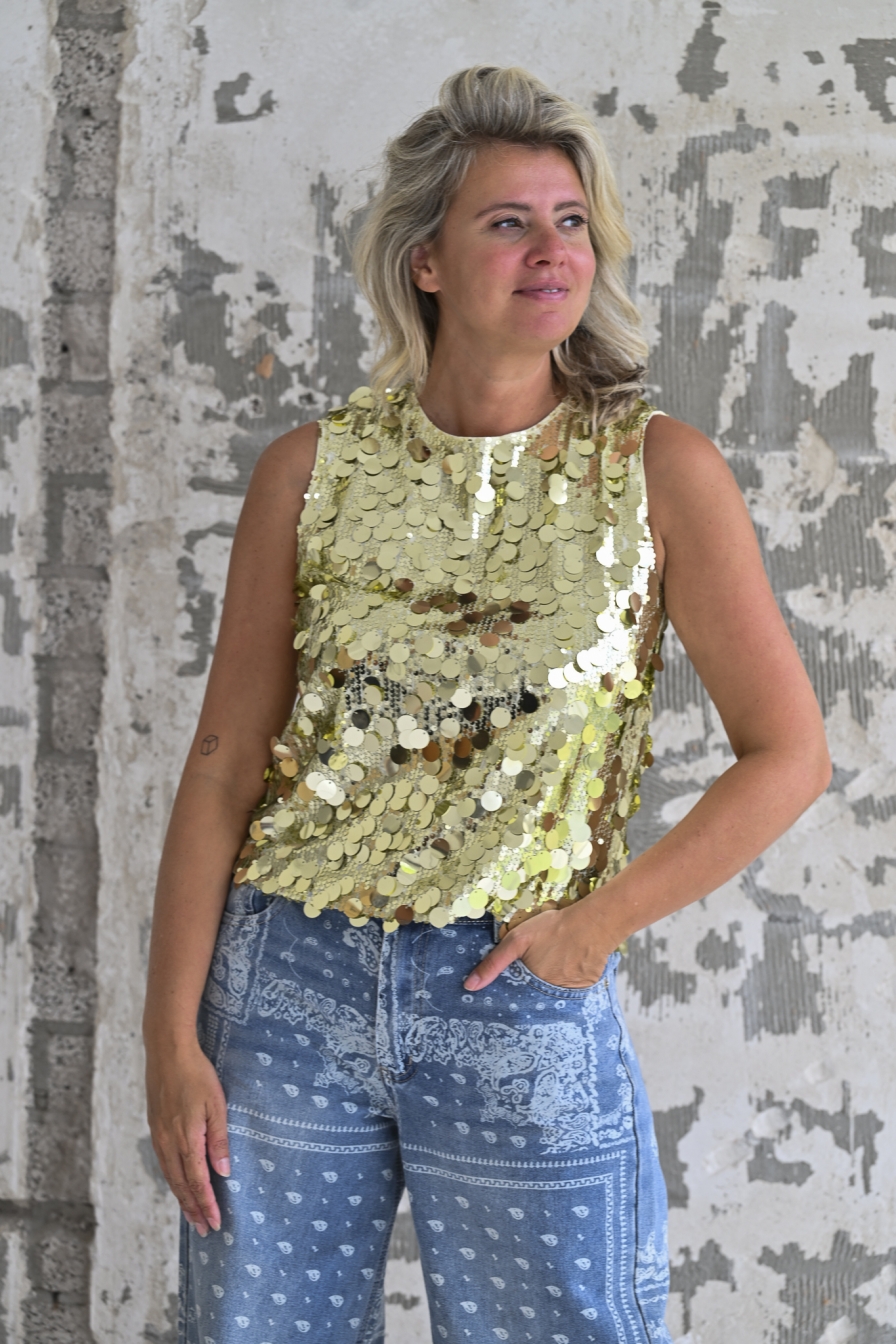 Glitter Top Groen