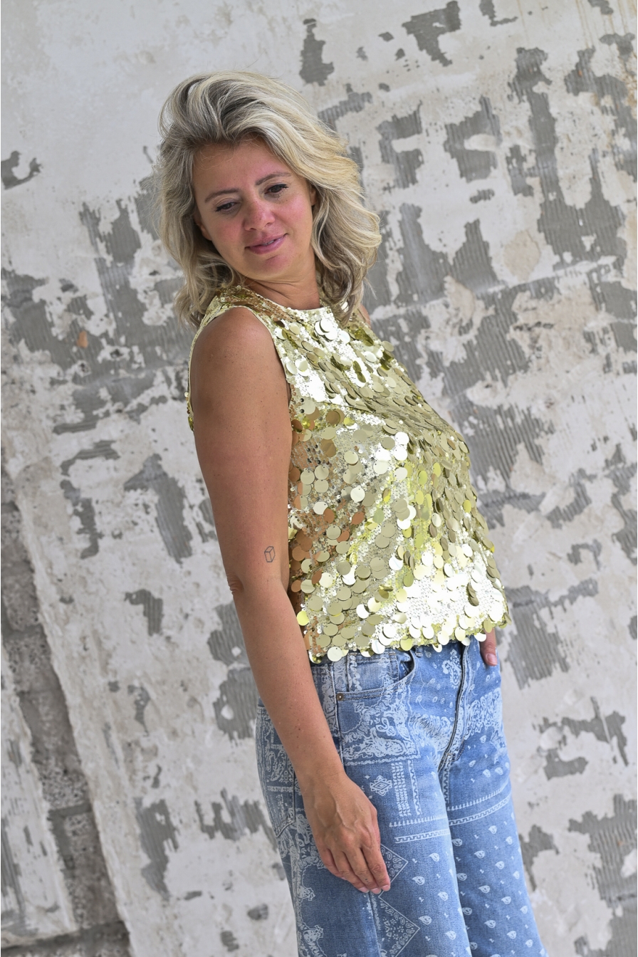 Glitter Top Groen