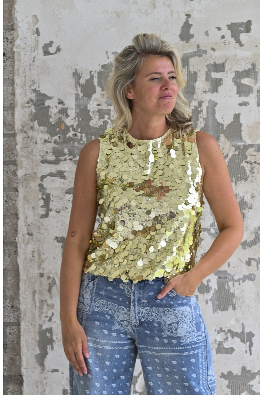 Glitter Top Groen