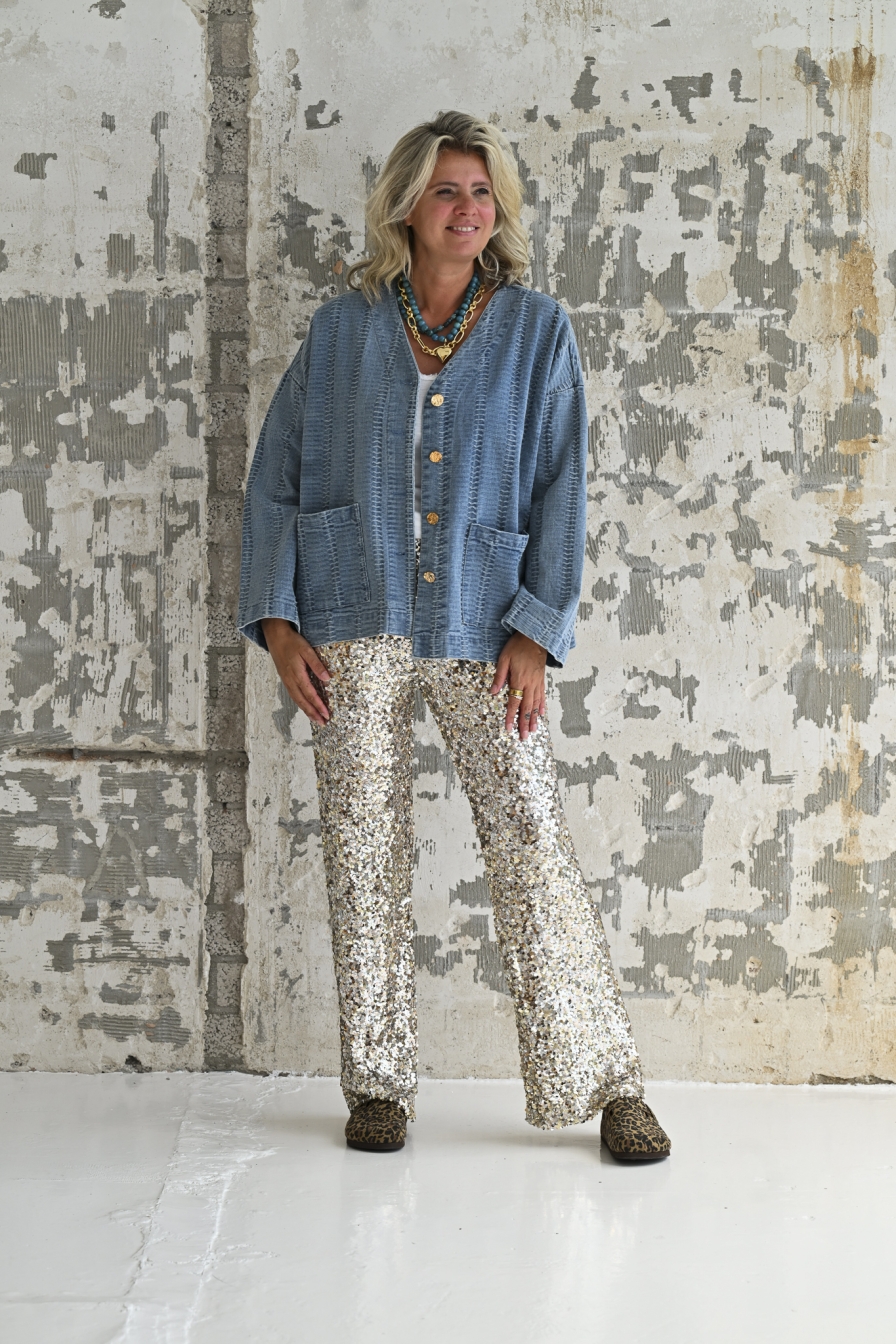 Glitter Broek Goud