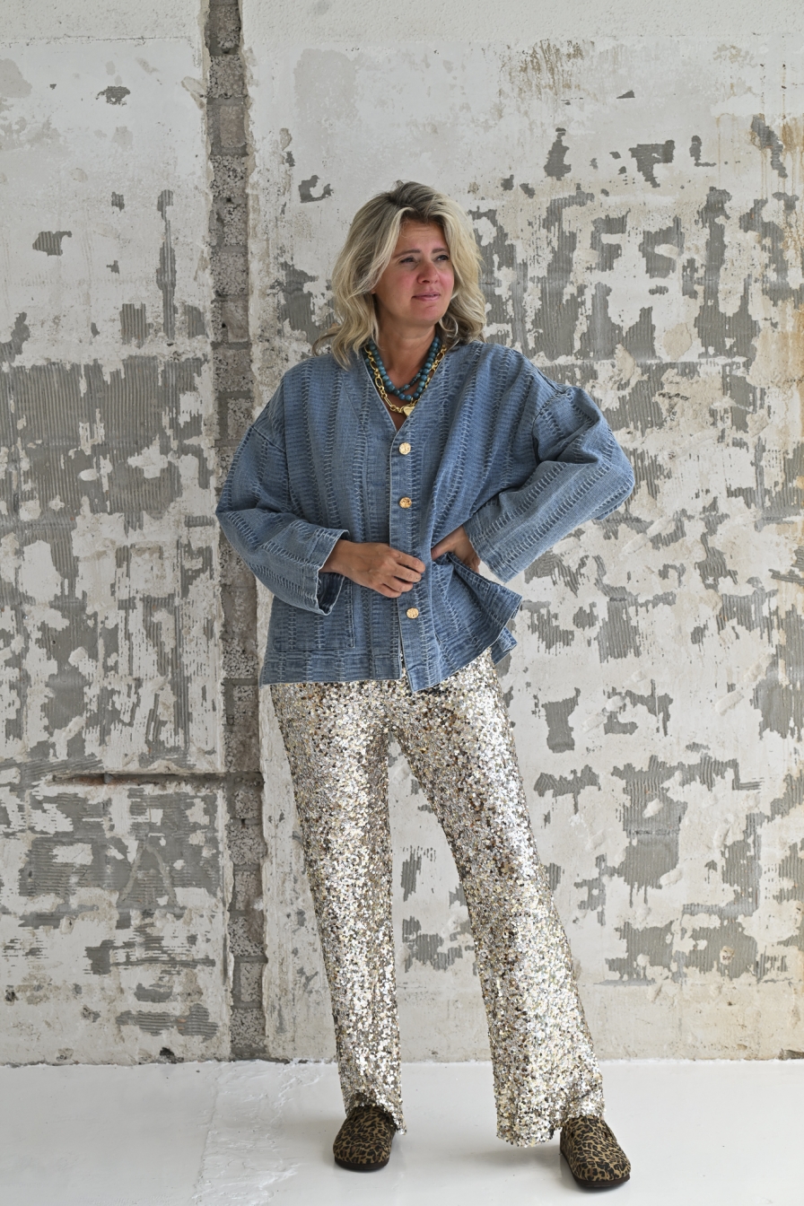 Glitter Broek Goud