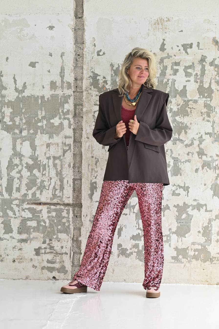 Glitter Broek Rood