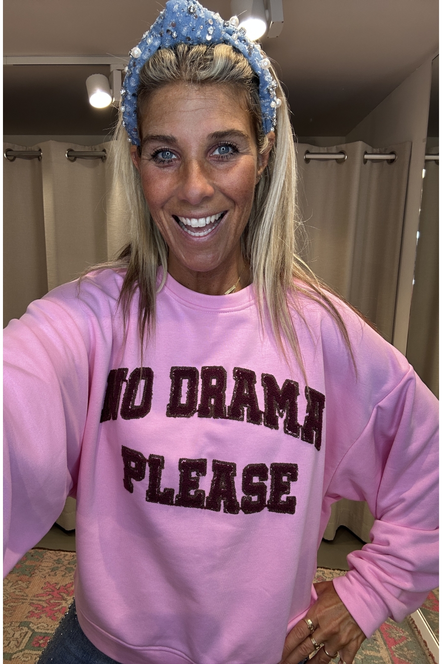 Sweater NO DRAMA Roze