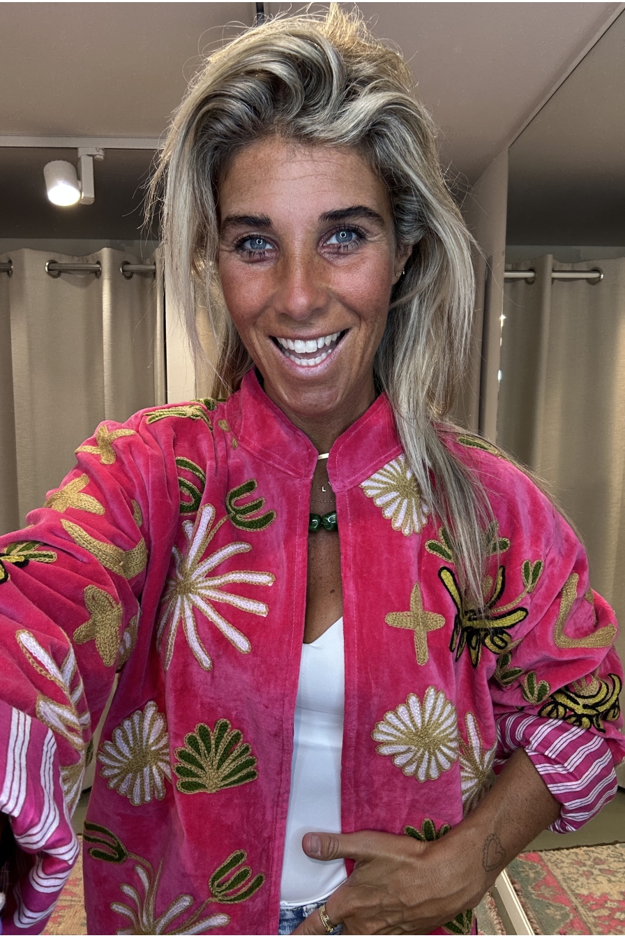 Jacket Velvet Fuchsia