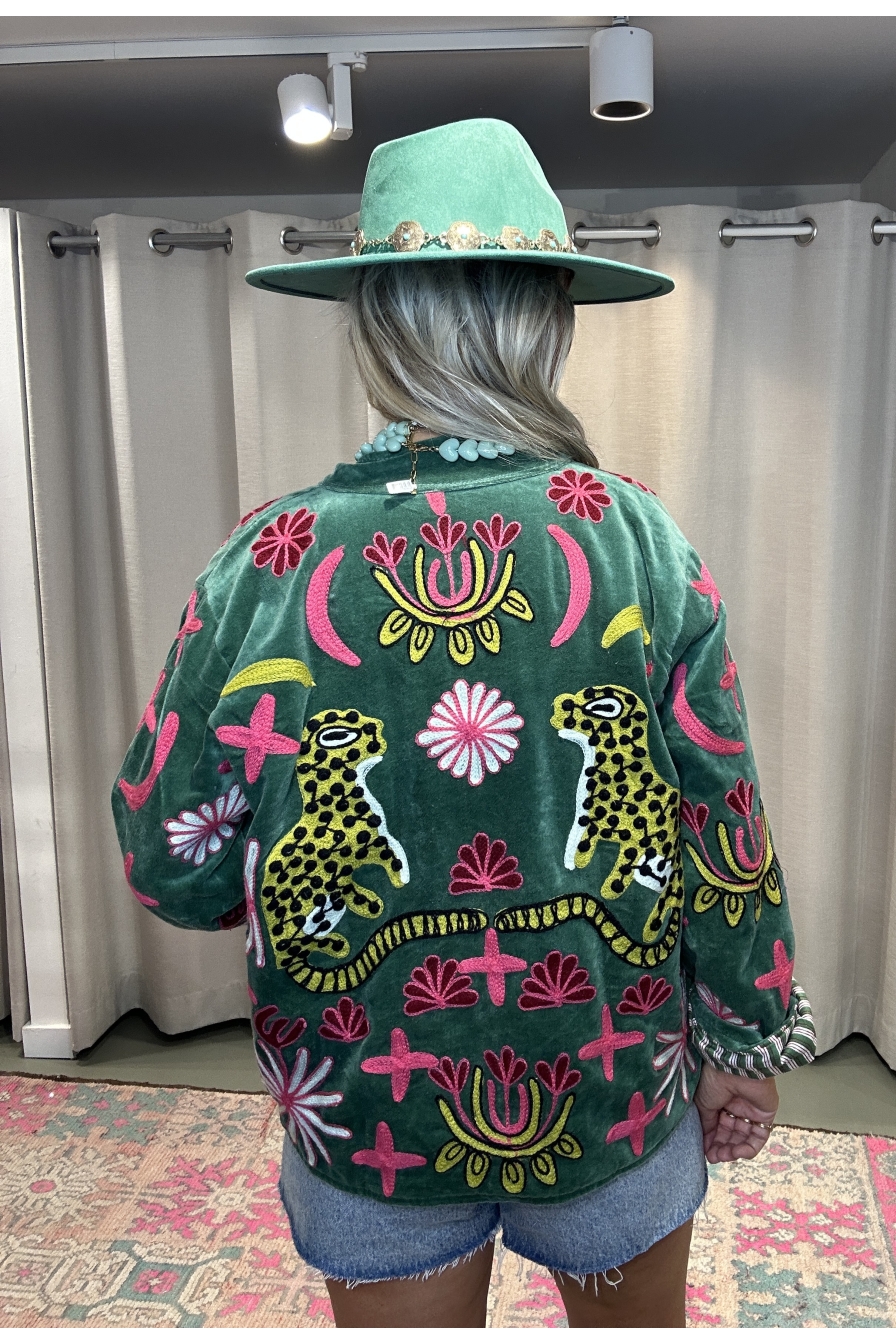 Jacket Velvet Groen