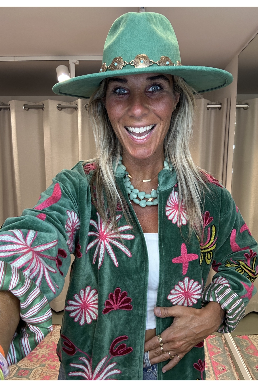 Jacket Velvet Groen