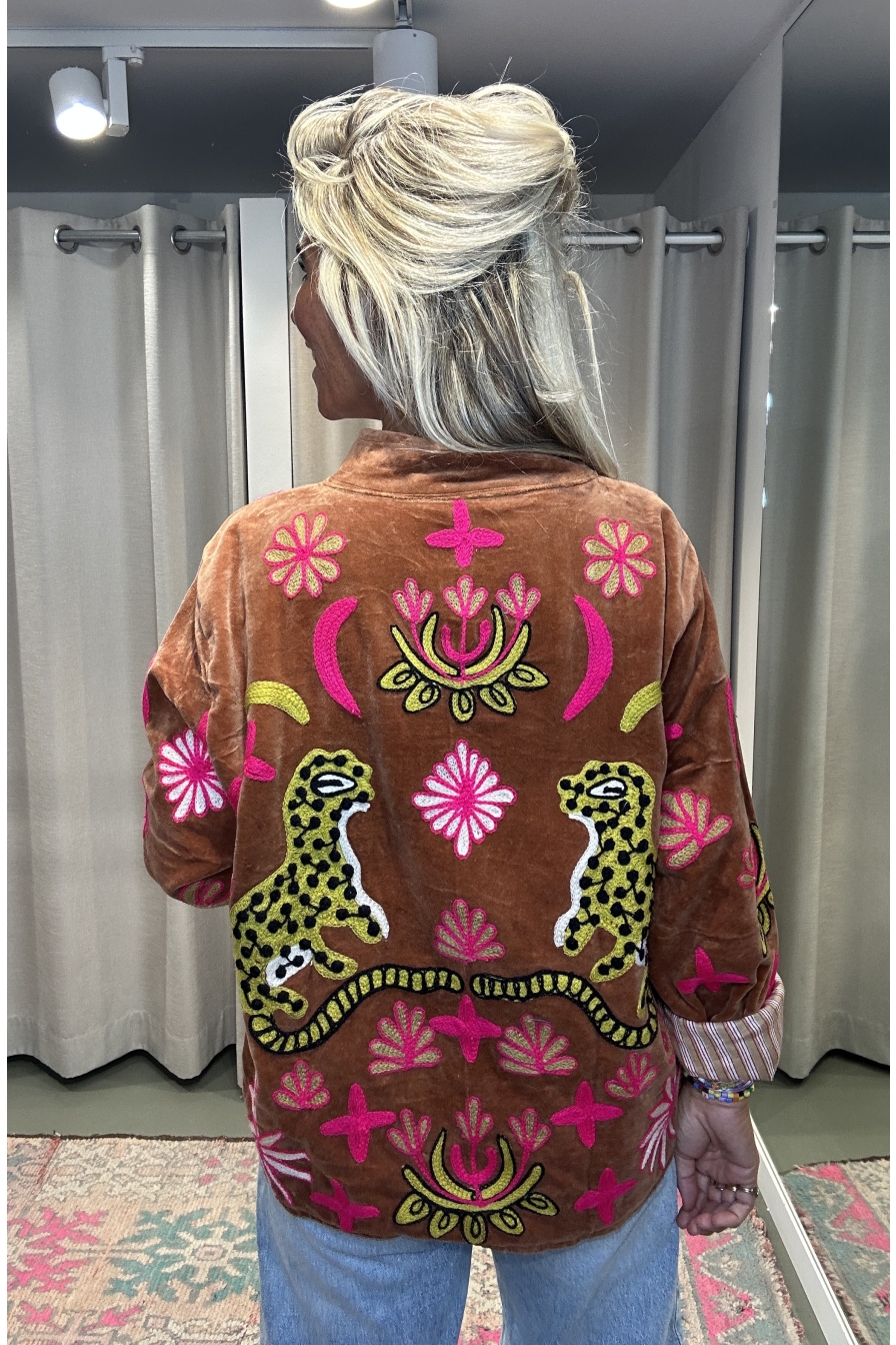 Jacket Velvet Lichtbruin