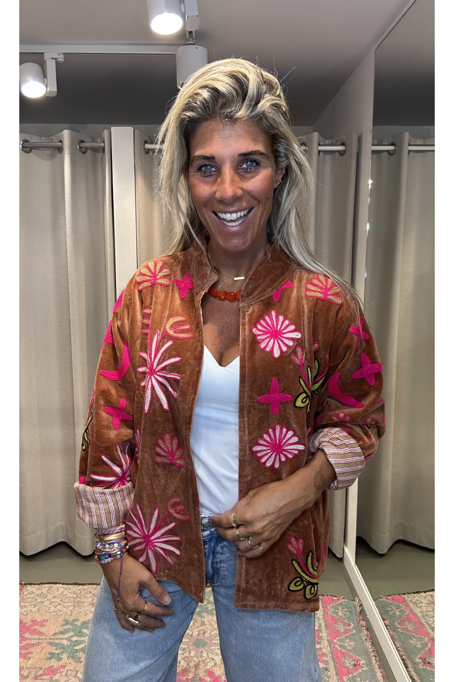 Jacket Velvet Lichtbruin