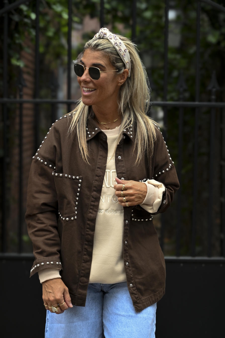 Denim Blouse Maartje Bruin