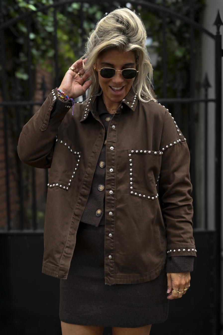 Denim Blouse Maartje Bruin